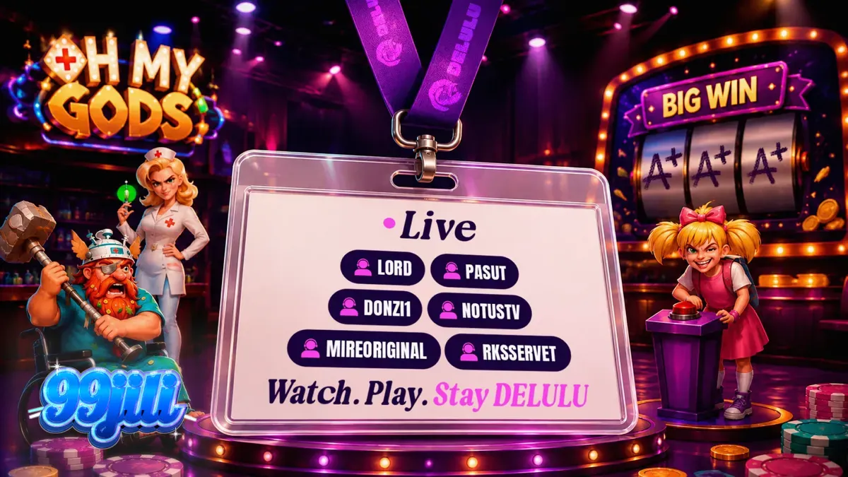 Isang makulay na display ng mga slot game mula sa DELULU Gaming na nagpapakita ng iba't ibang karakter at bonus features.